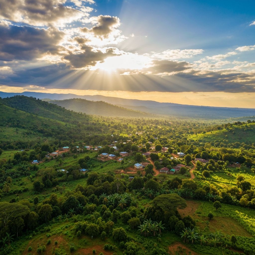Landschaft in Matombo, Tansania
